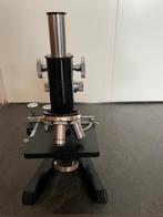 reichert microscoop in houten kist jaren 50, Gebruikt, 400x tot 1000x, Biologische microscoop, Ophalen