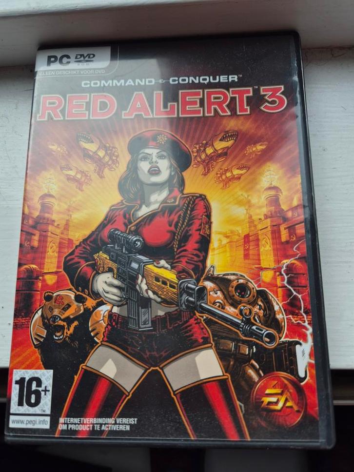 Command & Conquer: Red Alert 3 - PC, Spelcomputers en Games, Games | Pc, Gebruikt, Strategie en Constructie, 1 speler, Vanaf 16 jaar