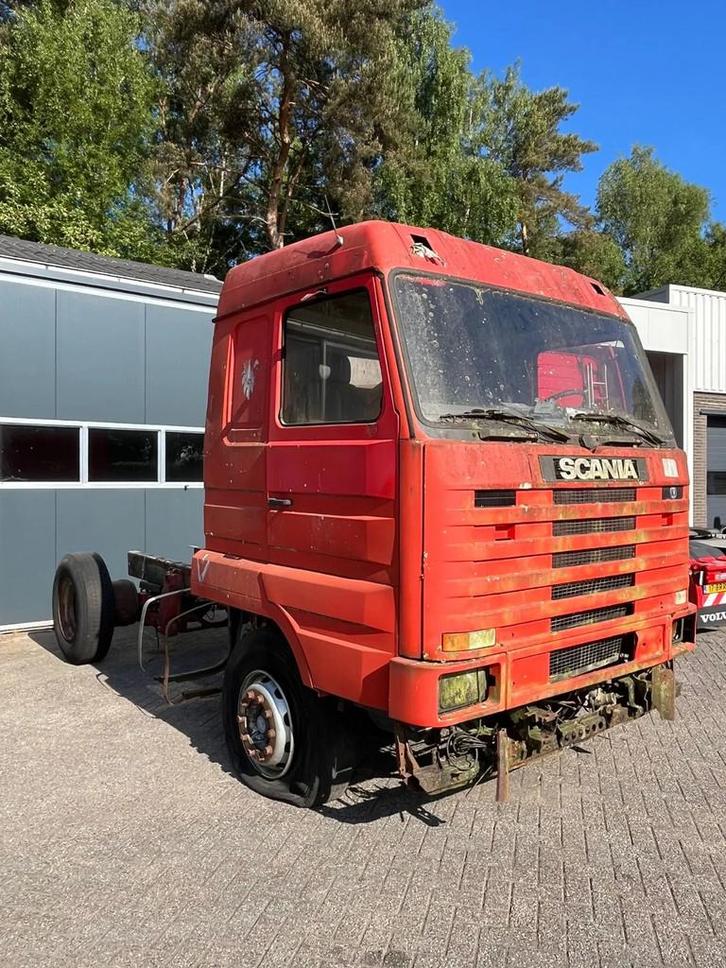 Scania R143-400 V8 Cabine met chassis en achteras (bj 1996), Auto's, Vrachtwagens, Particulier, Te koop, Scania, Overige brandstoffen