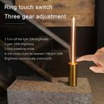 Draadloze oplaadbare LED filament tafellamp (goud), Huis en Inrichting, Lampen | Tafellampen, Ophalen, Draadloos, Nieuw, Glas