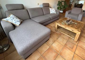 Bankstel met bijpassende fauteuil  beschikbaar voor biedingen