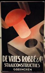 GEZOCHT: Oude Reclames van De Vries Robbé en Co Gorinchem, Ophalen of Verzenden, Gebruikt, Reclamebord