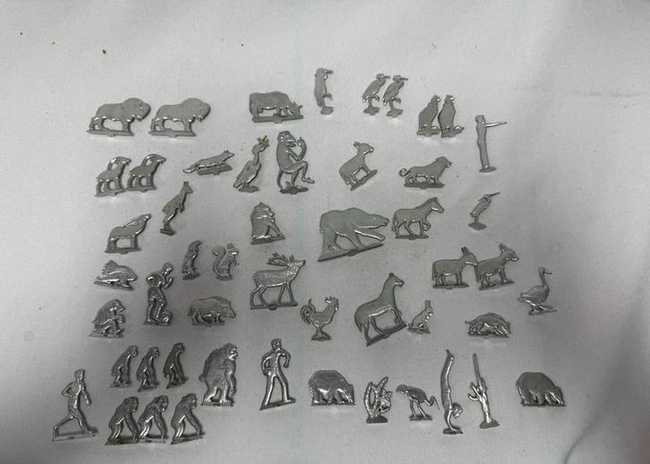 51 aluminum dieren relief van Niemeijer Koffie Tabak en Thee, Antiek en Kunst, Antiek | Speelgoed, Ophalen of Verzenden