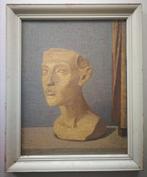 Surrealisme. Beeld. Buste. Portret. Gesigneerd. Olieverf., Ophalen of Verzenden