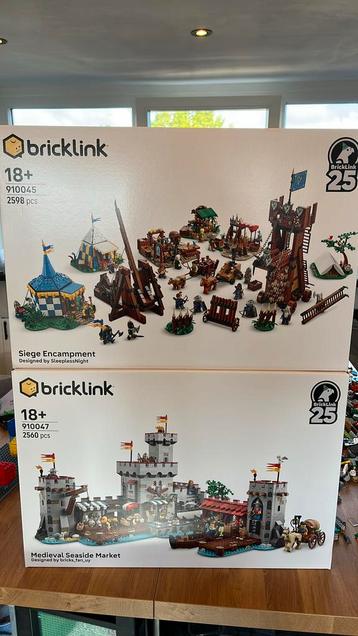 Lego bricklink 910045 & 910047 siege encampment seaside mark beschikbaar voor biedingen