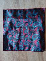 Blauw/Bordeaux Pochet zgan, Ophalen, Zo goed als nieuw, Blauw, Met patroon