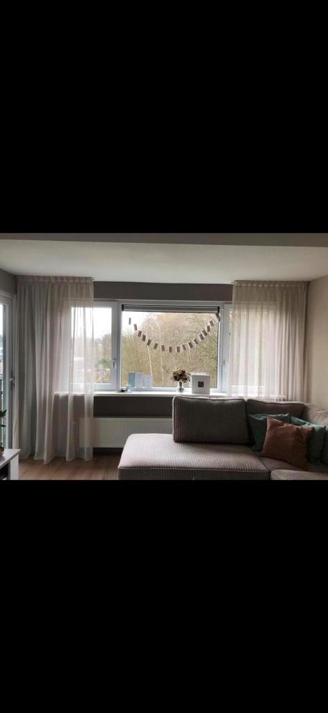 Lichtdoorlatende gordijnen incl. rails (1m breed), Huis en Inrichting, Stoffering | Gordijnen en Lamellen, Ophalen