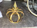 Deco kroon, goud kleur, Ophalen of Verzenden, Gebruikt