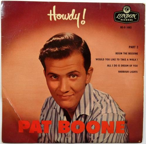 Vinyl EP Pat Boone - Howdy! - € 2,50, Cd's en Dvd's, Vinyl Singles, Zo goed als nieuw, EP, Pop, 7 inch, Ophalen of Verzenden