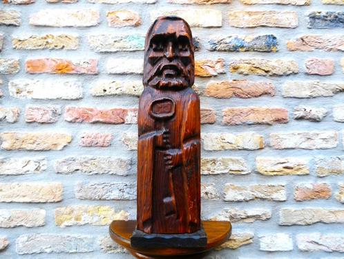 Wijnfleshouder Petrus met de sleutel van de Hemelpoort, Antiek en Kunst, Antiek | Religie, Ophalen of Verzenden