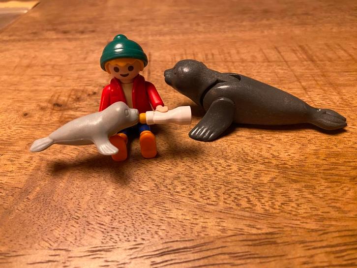 Playmobile- jongen met zeehonden - no 4660, Kinderen en Baby's, Speelgoed | Playmobil, Zo goed als nieuw, Ophalen of Verzenden