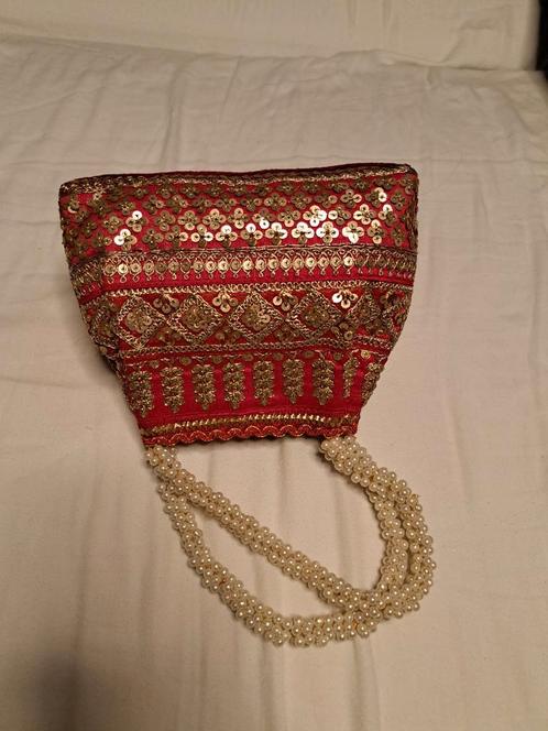 Tasje uit India, Sieraden, Tassen en Uiterlijk, Tassen | Damestassen, Zo goed als nieuw, Ophalen of Verzenden