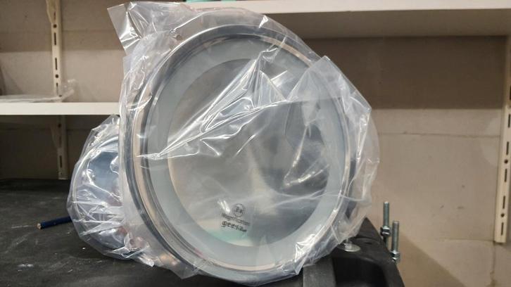 Geesa Scheer/ make-up spiegel Met Ingebouwde Led-ring Nieuw!, Doe-het-zelf en Verbouw, Sanitair, Nieuw, Overige typen, Chroom