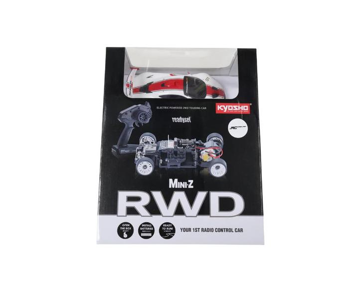 Kyosho Mini-Z MR03 RWD McLaren P1 GTR White-Red K.32324WR, Hobby en Vrije tijd, Modelbouw | Radiografisch | Auto's, Nieuw, Auto onroad