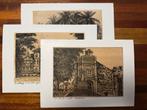 Drie Maleisische etsen, Ophalen of Verzenden