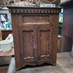 Brocant oud klein kastje hangkastje opzetkastje, Antiek en Kunst, Ophalen