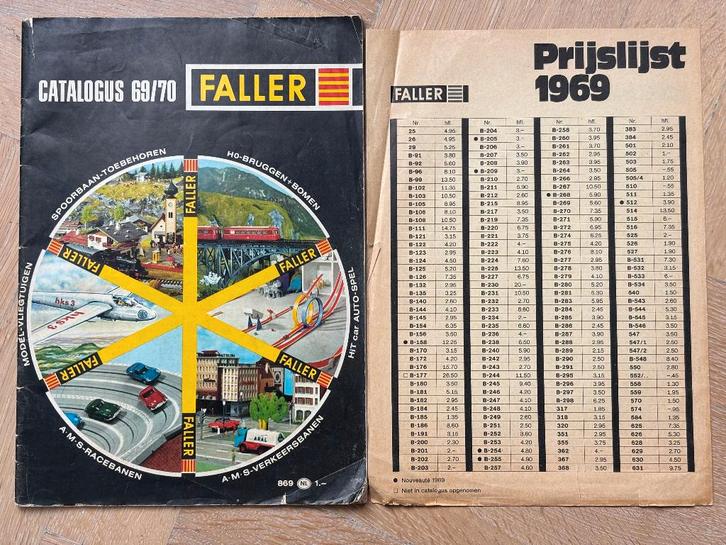 Faller catalogus 1969 met prijslijst, Hobby en Vrije tijd, Modeltreinen | H0, Gebruikt, Boek, Tijdschrift of Catalogus, Gelijkstroom of Wisselstroom