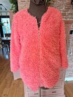 Fluffy vest maat m l neon rose, Ophalen of Verzenden, Zo goed als nieuw, Maat 38/40 (M), Roze