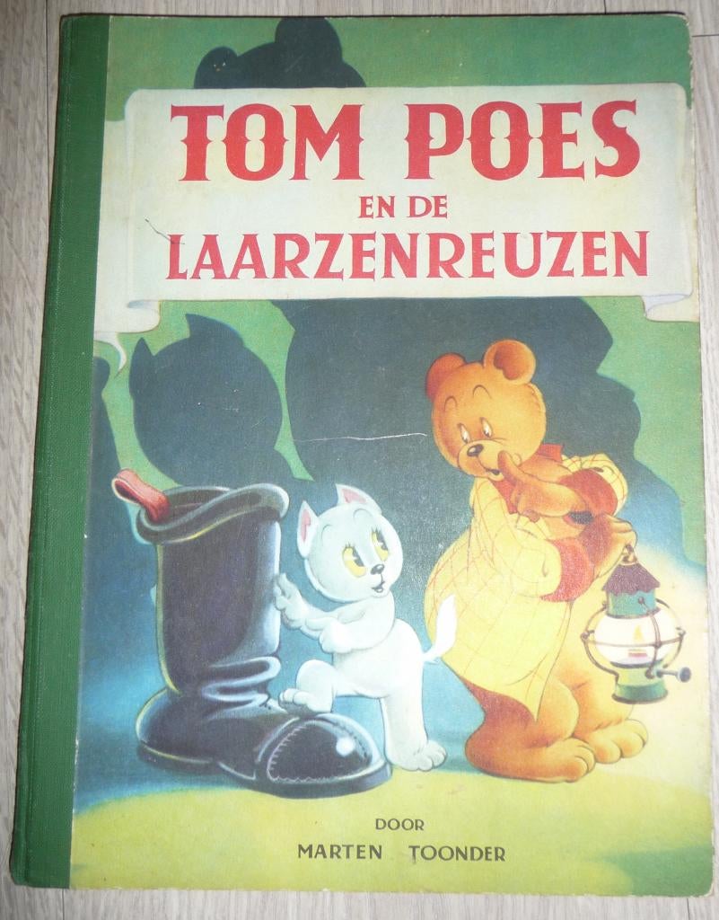 Boeken Tom Poes en de Reuzenlaarzen, Gelezen, Marten Toonder, Ophalen of Verzenden, Meerdere stripboeken