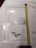 Poster  Rome met tekening Colosseum, Minder dan 50 cm, Ophalen of Verzenden, Zo goed als nieuw, Foto of Poster
