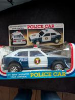 Vintage speelgoed politieauto – batterij & stick control –, Ophalen of Verzenden, Gebruikt, Overige merken