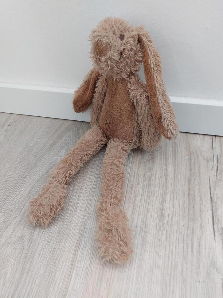 Knuffel happy horse konijn Richie bruin L643, Kinderen en Baby's, Speelgoed | Knuffels en Pluche, Zo goed als nieuw, Beer, Ophalen of Verzenden