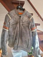 Motorjack / Bikerjack Leer - Grote Maat - Valprotectie, Ophalen, Tweedehands