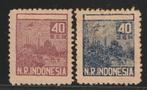 Adv 47 - Repoeblik Indonesia, Sumatra 33/34, Ophalen of Verzenden, Zuidoost-Azië