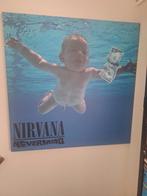 Nirvana nevermind promo 1990 canvas 1x1 meter, Ophalen, Zo goed als nieuw, Poster, Artwork of Schilderij