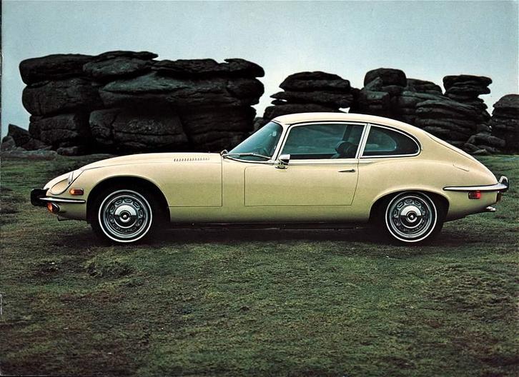 Jaguar E-Type V-12 brochure 1973, Boeken, Auto's | Folders en Tijdschriften, Zo goed als nieuw, Overige merken, Ophalen of Verzenden