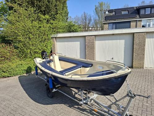 Mooie Corsiva sloep/ zgan Tohatsu 8pk / trailer, Watersport en Boten, Sloepen, Gebruikt, Tot 10 pk, 3 tot 6 meter, Buitenboordmotor