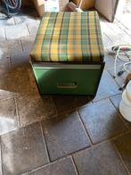 Vintage Voetenbank / Poef T3 Westfalia Stijl / porta potti, Ophalen, Minder dan 50 cm, Gebruikt, Vierkant
