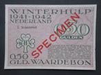 0,5 Gulden 1941-1942 Winterhulp Nederland [Roze] WW2, Verzenden, Los biljet