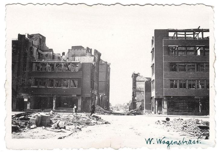 Foto 1940 Rotterdam W Wagenstraat Bombardement Oorlog WO2 W2, Verzamelen, Militaria | Tweede Wereldoorlog, Overige soorten, Foto of Poster