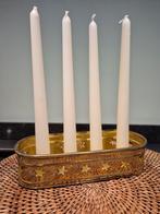 Messing advent kandelaar, Ophalen of Verzenden, Metaal, Minder dan 25 cm