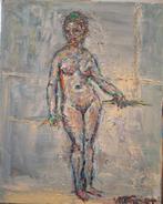 naakt-pose, Antiek en Kunst, Kunst | Schilderijen | Klassiek, Ophalen of Verzenden