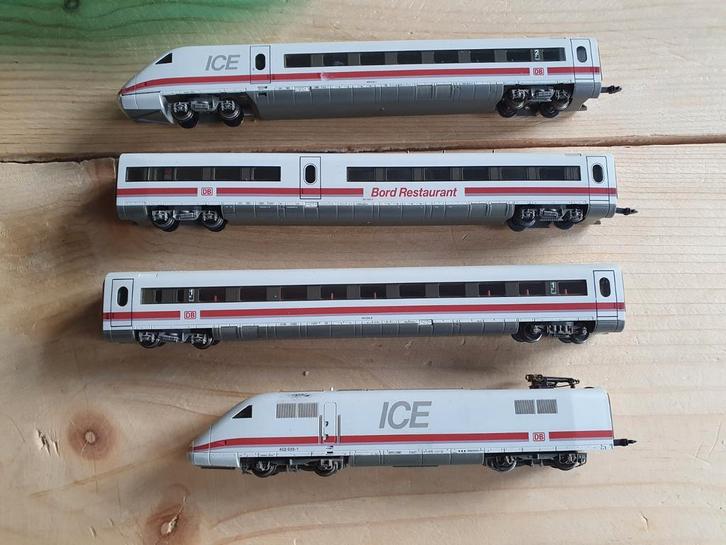 Fleischmann ICE 2, 4 delig met 7455 restaurant, Hobby en Vrije tijd, Modeltreinen | N-Spoor, Treinset, Gelijkstroom, Fleischmann