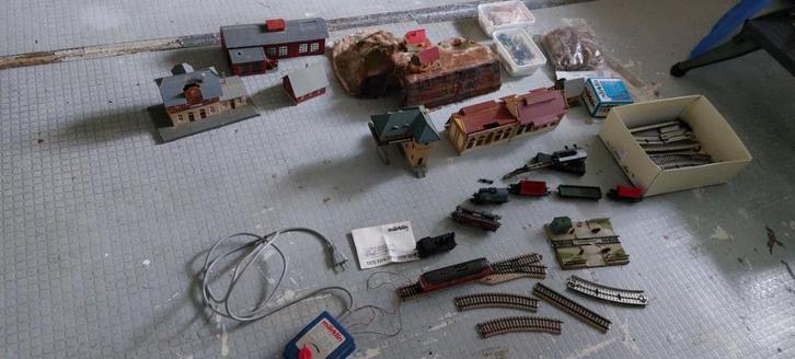 Marklin-trein HO met toebehoren, Hobby en Vrije tijd, Modeltreinen | H0, Gebruikt, Overige typen, Wisselstroom, Märklin, Analoog