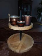 Zgan mango houten etagere, Huis en Inrichting, Woonaccessoires | Etagères, Ophalen of Verzenden, Zo goed als nieuw