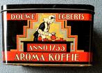 Vintage Douwe Egberts Koffieblik Anno 1753 met Lepel, Ophalen