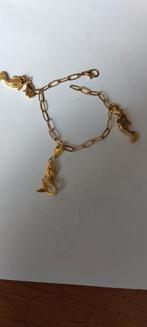 Armband met bedels  gemerkt   925 zie foto,s, Ophalen of Verzenden, Nieuw, Goud, Zilver
