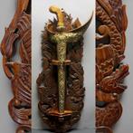 Blawong BQ1 Keris houder Kris standaard krisbord Naga draak, Ophalen of Verzenden