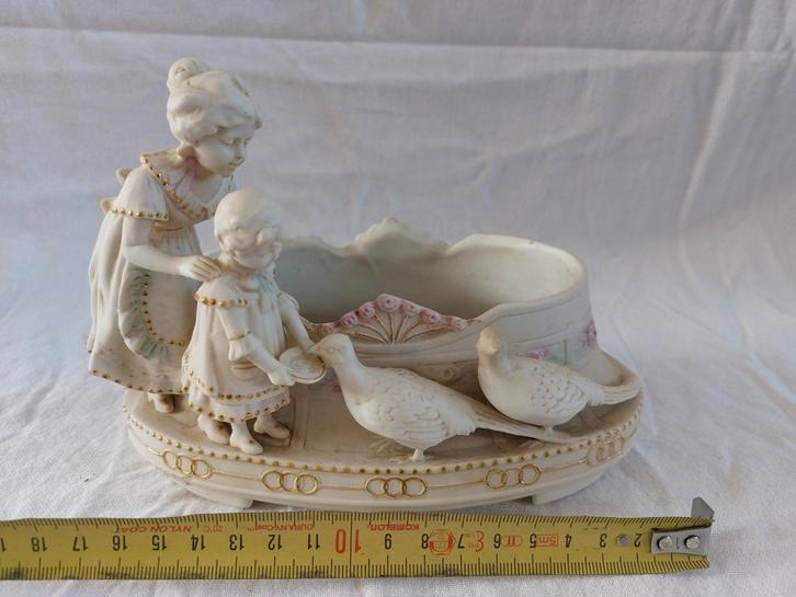 antiek  Beeldje met Kinderen en Vogels, Antiek en Kunst, Antiek | Porselein, Ophalen