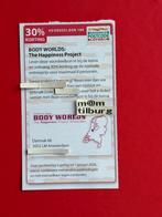 (104) BODY WORLDS: THE HAPPINESS PROJECT 30% korting., Drie personen of meer, Kortingsbon, Overige typen
