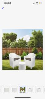 Nieuw! ProGarden Tuinset Luna 3-delig Wit, Tuin en Terras, Tuinbanken, Ophalen, Nieuw, Kunststof