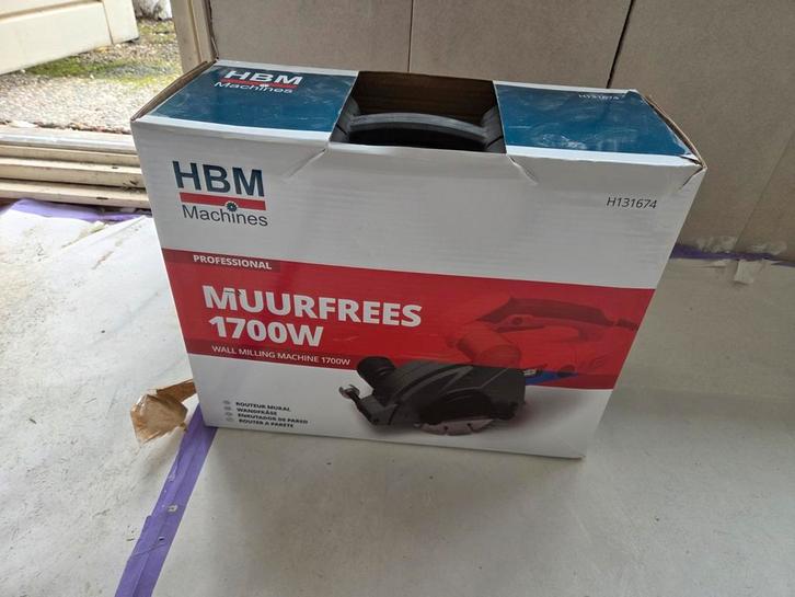 1700W Freesmachine / Muurfrees (incl. 4 slijpschijven), Doe-het-zelf en Verbouw, Gereedschap | Freesmachines, Elektrisch, Ophalen of Verzenden