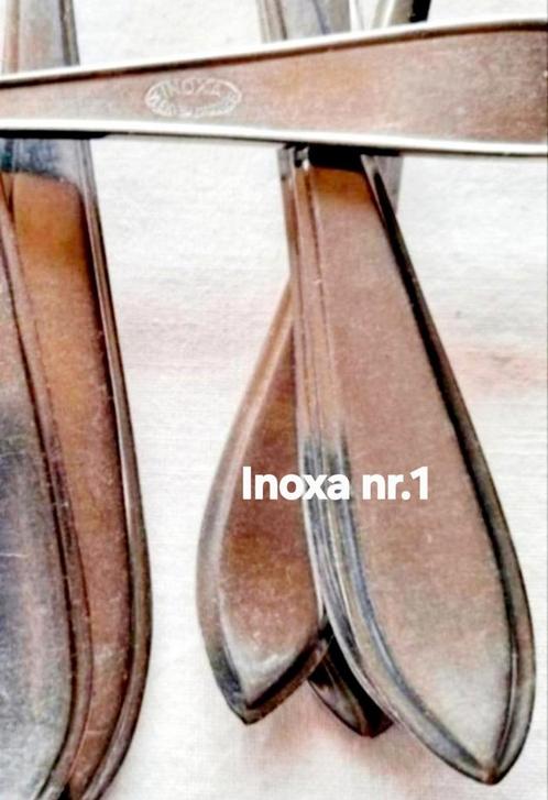 Inoxa klassiek bestek gladde handvatten, Huis en Inrichting, Keuken | Bestek, Gebruikt, Rvs of Chroom, Ophalen of Verzenden