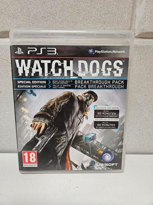 Playstation 3 Watch Dogs compleet met boekje., Spelcomputers en Games, Games | Sony PlayStation 3, Zo goed als nieuw, 1 speler