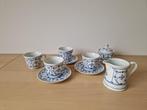Blau Saks Jager servies - Melkkan,Suikerpot,Kopjes,Schotels, Antiek en Kunst, Ophalen of Verzenden