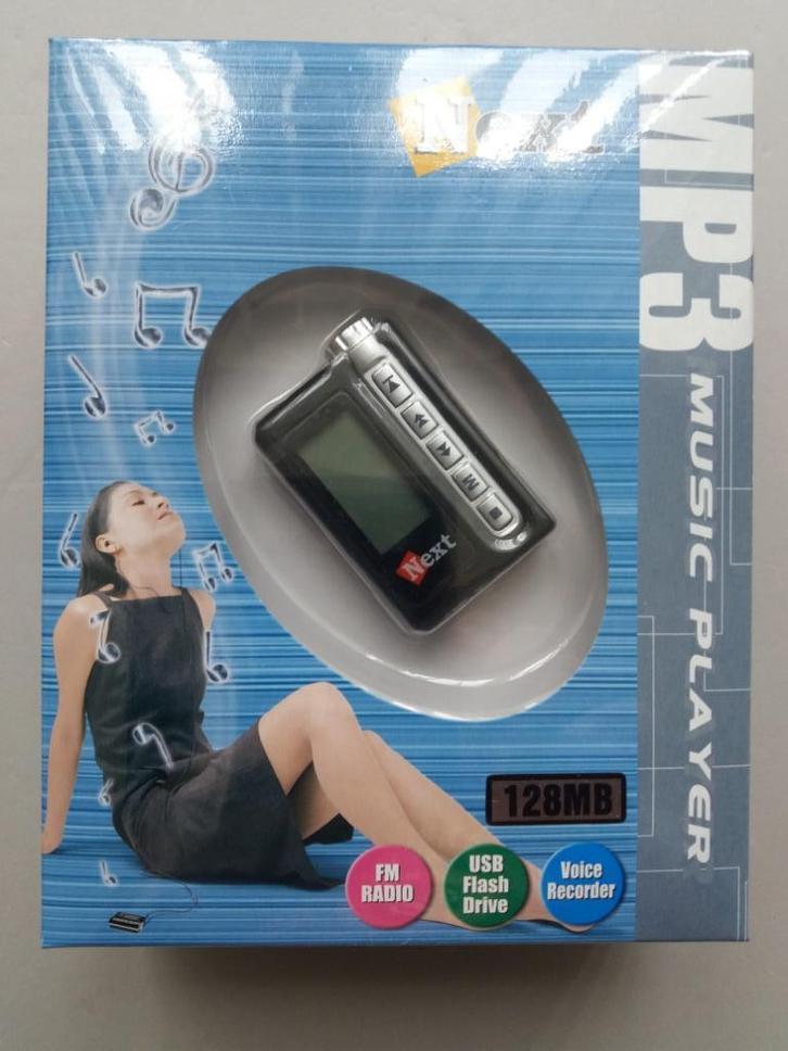 MP3  SPELER - FM RADIO – VOICE RECORDER – NIEUW - VINTAGE, Audio, Tv en Foto, Mp3-spelers | Overige merken, Nieuw, Minder dan 2 GB